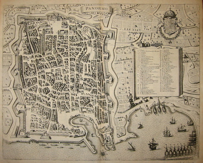 Merian Matthà¤us (1593-1650) Panormo 1649 Francoforte 